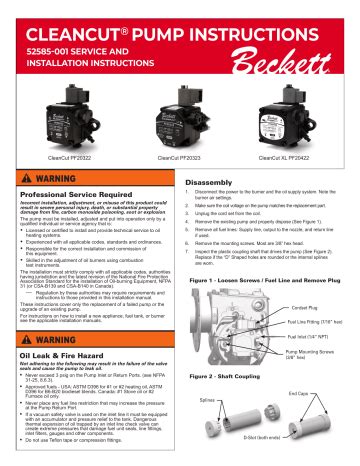 beckett oil pump install set screw|beckett air shutter installation instructions.